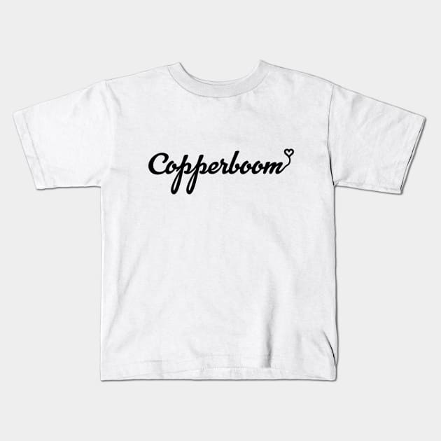 Copperboom! Kids T-Shirt by inkandespresso7